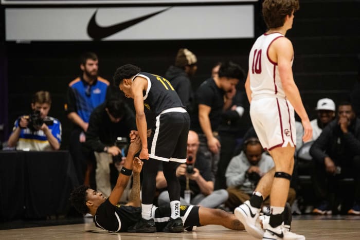 Central Catholic Roosevelt 6A Oregon boys basketball final 2024 Naji Saker-241